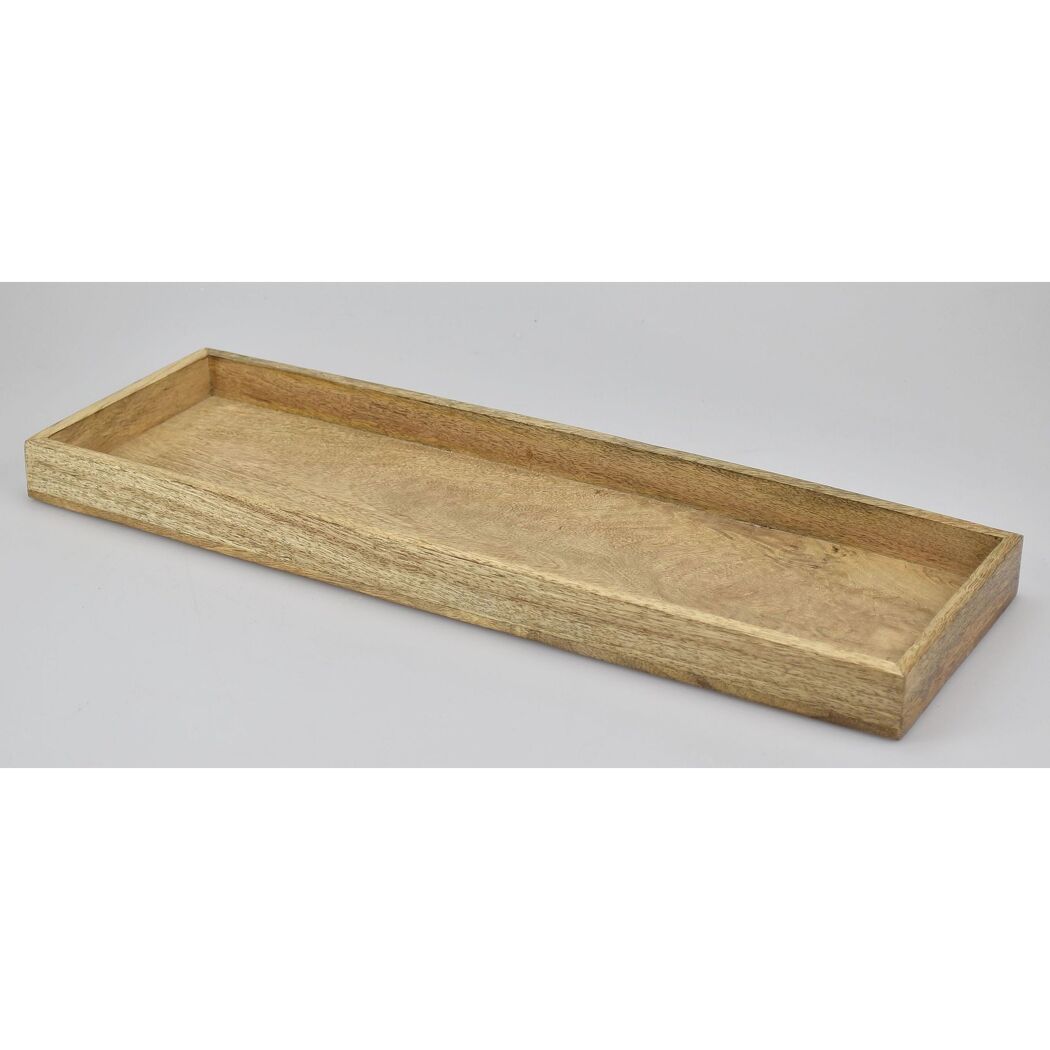 Deko-Tablett Mangoholz 56 x 3,5 x 18 cm