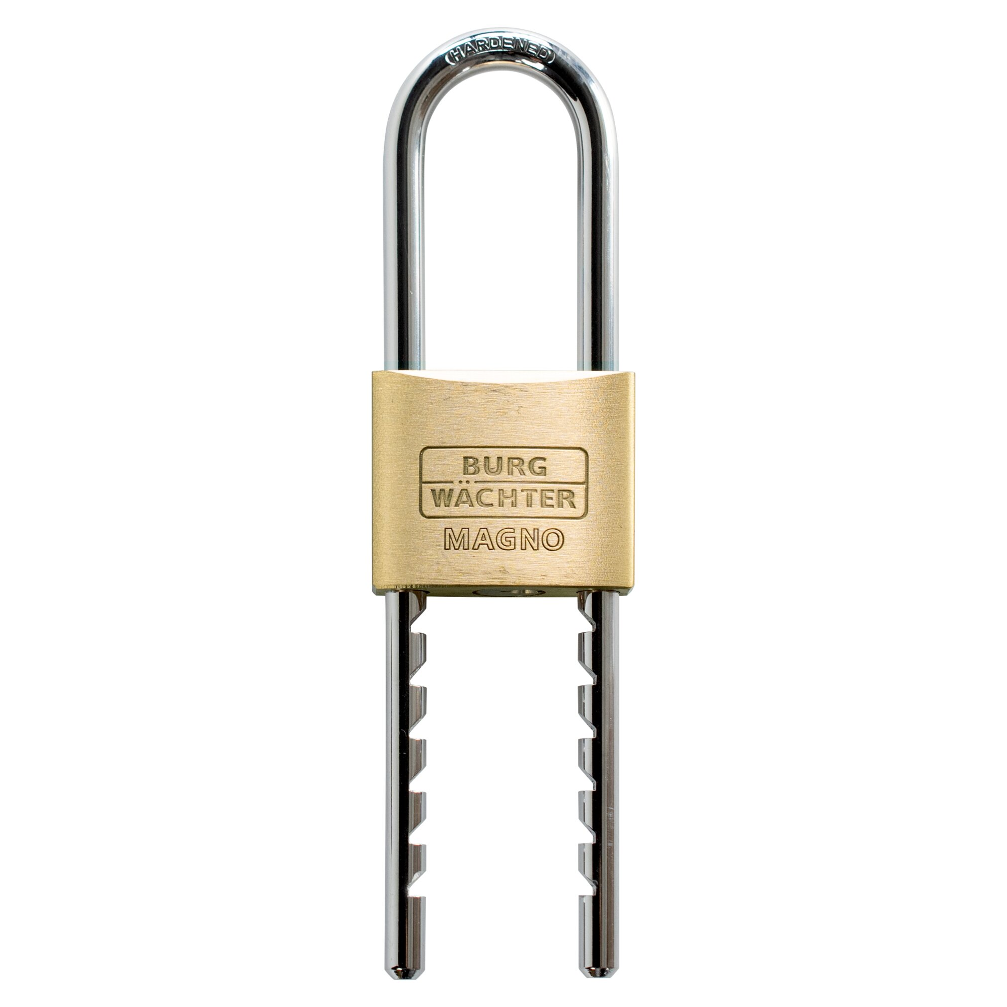 Zylinder-Vorhangschloss '400 E  Magno HB 50 Flex SB' messingfarben 5 cm