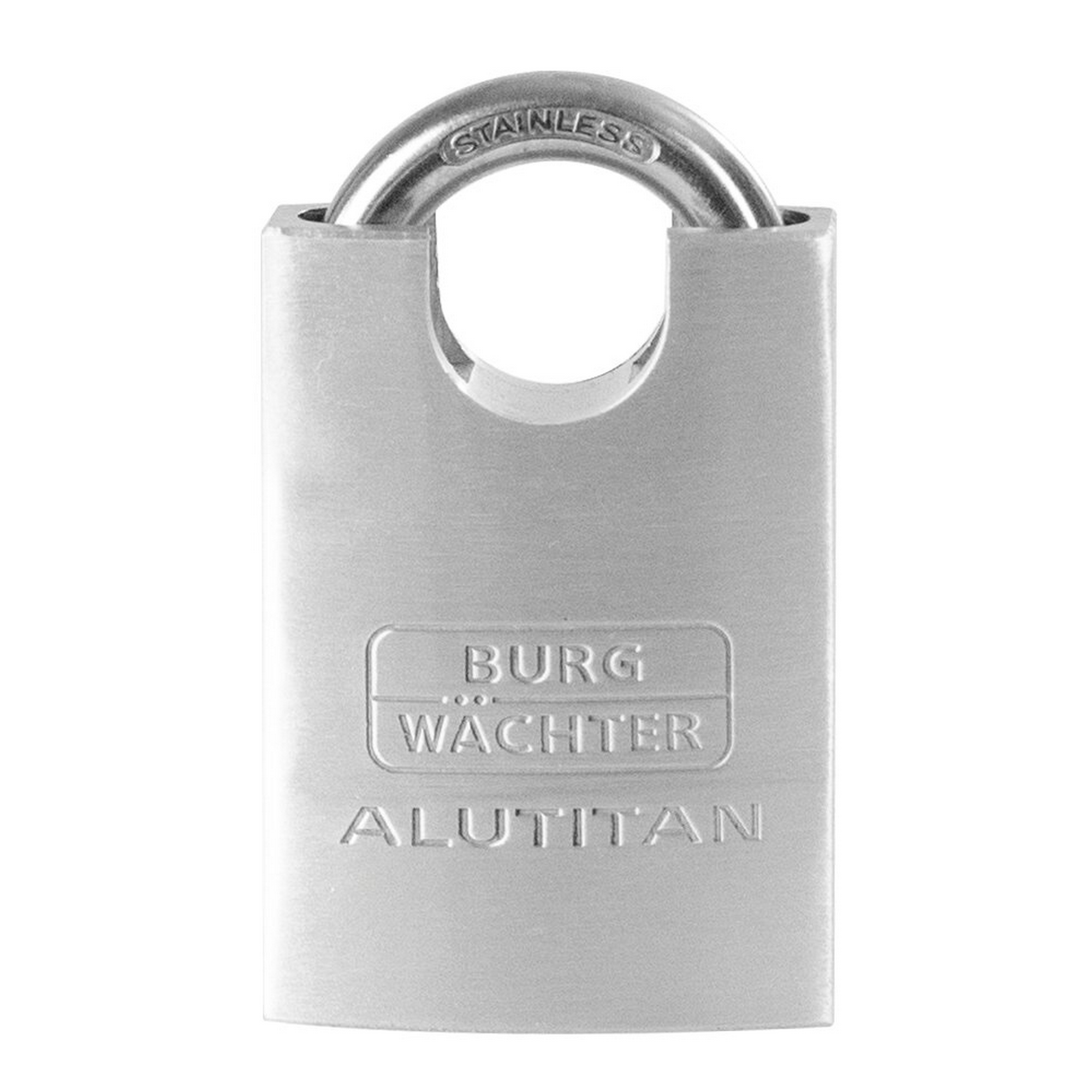 Zylinder-Vorhangschloss 'Alutitan 770 CS 50 SB' aluminiumfarben 5cm