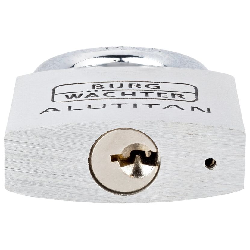 Zylinder-Vorhängschlösser Trio 'Alutitan 770 40 SB'  aluminiumfarben 4 cm