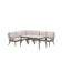 Loungemöbelset 'Allasio' Aluminium sand/grau 5-teilig