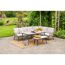 Loungemöbelset 'Allasio' Aluminium sand/grau 5-teilig
