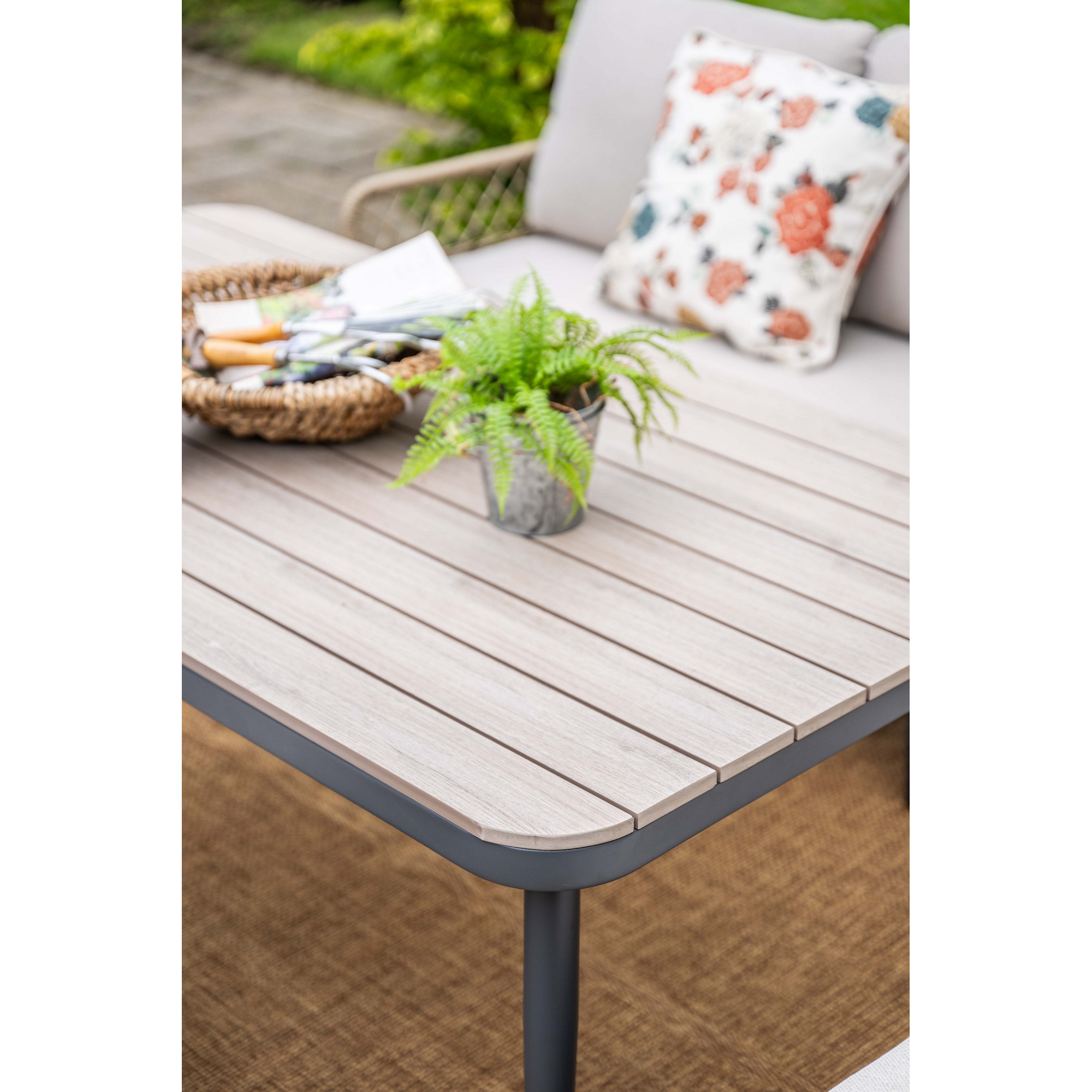 Loungemöbelset 'Allasio' Aluminium sand/grau 5-teilig