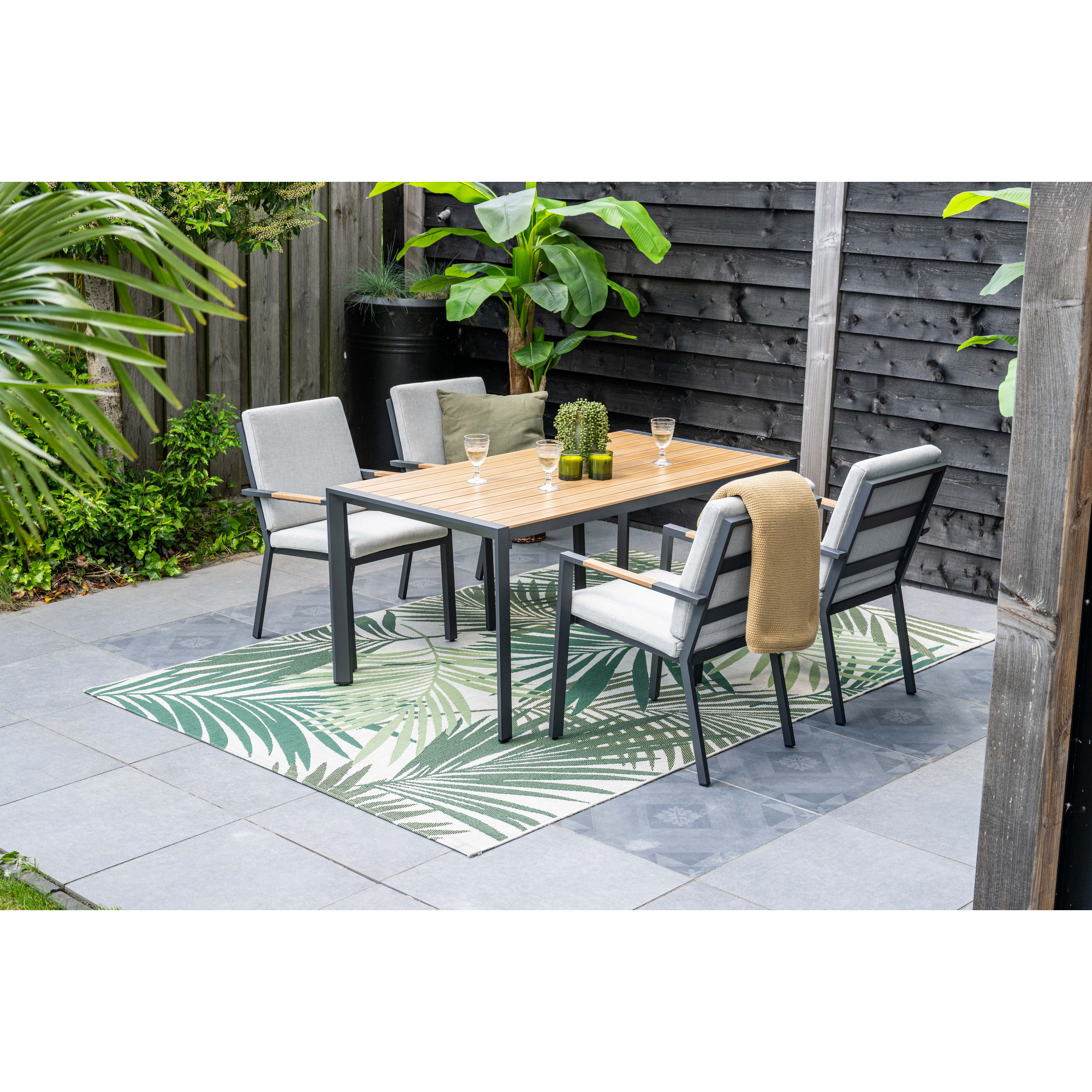 Gartentisch 'Felini' Aluminium 160 x 84 x 72 cm