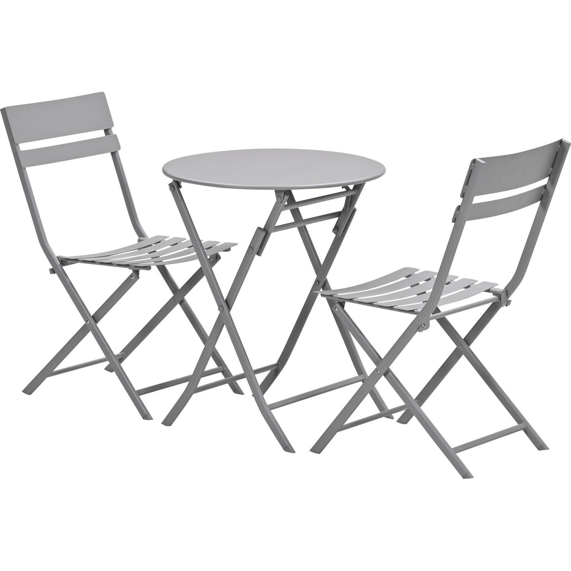 Balkonmöbelset 'Alfa' Aluminium taupe 3-teilig