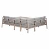 Loungemöbelset 'Decala' Aluminium grau/sand 4-teilig