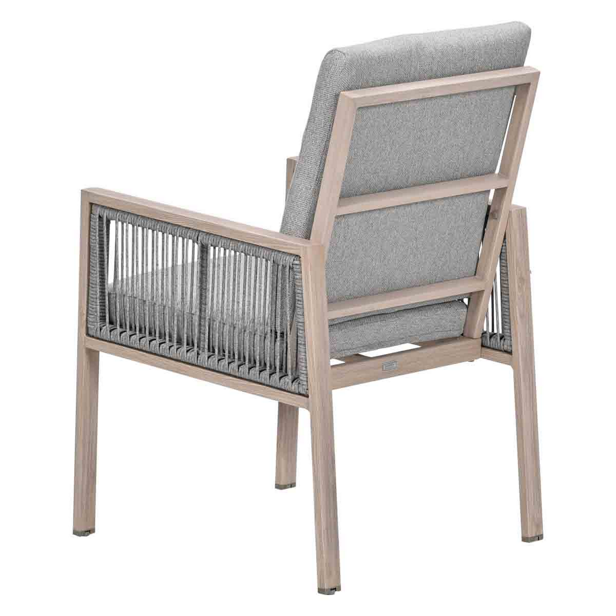 Gartenstuhl 'Decala' Aluminium eichefarben 57 x 87,5 x 45 cm