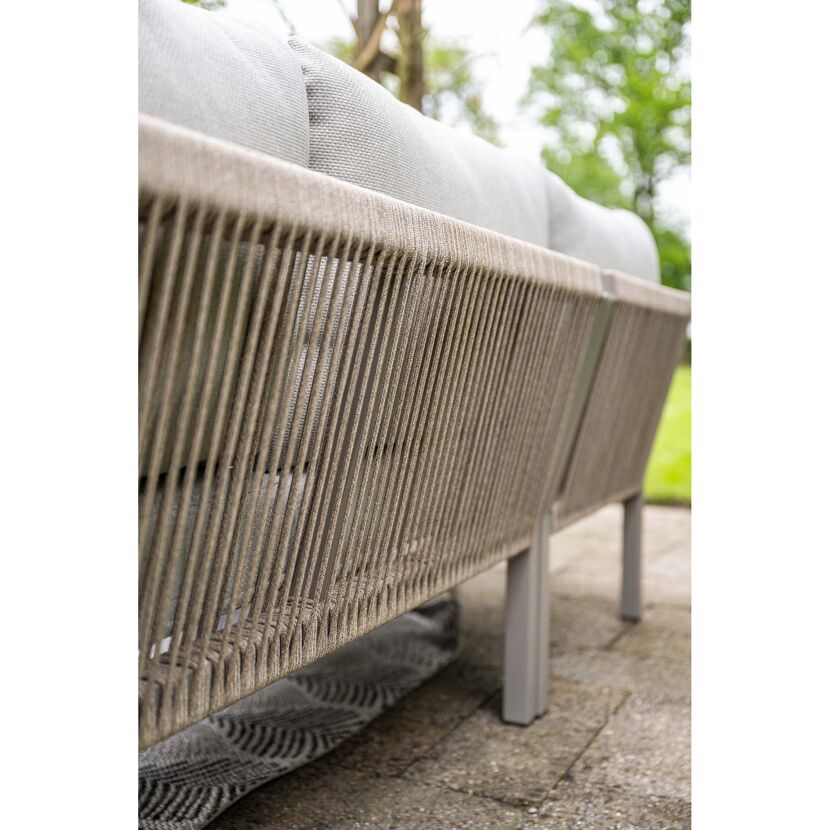 Loungemöbelset 'Monti' Aluminium hellgrau 5-teilig