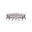 Loungemöbelset 'Terni' Aluminium sand/grau 4-teilig