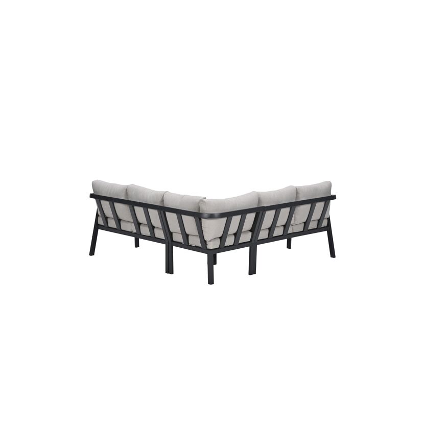 Loungemöbelset 'Terni' Aluminium sand/grau 4-teilig