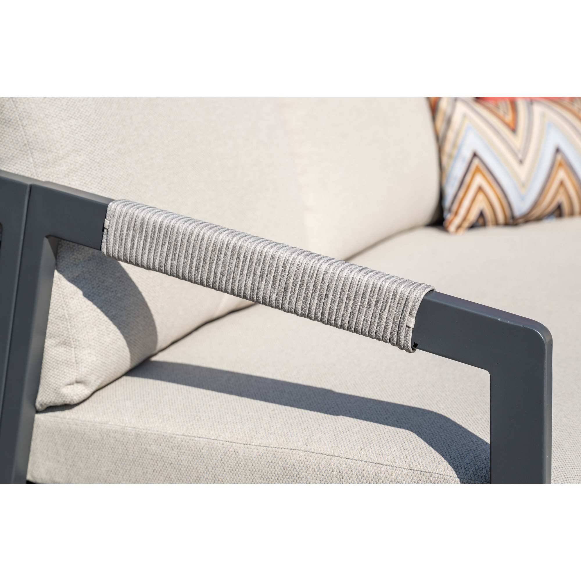 Loungemöbelset 'Terni' Aluminium sand/grau 4-teilig