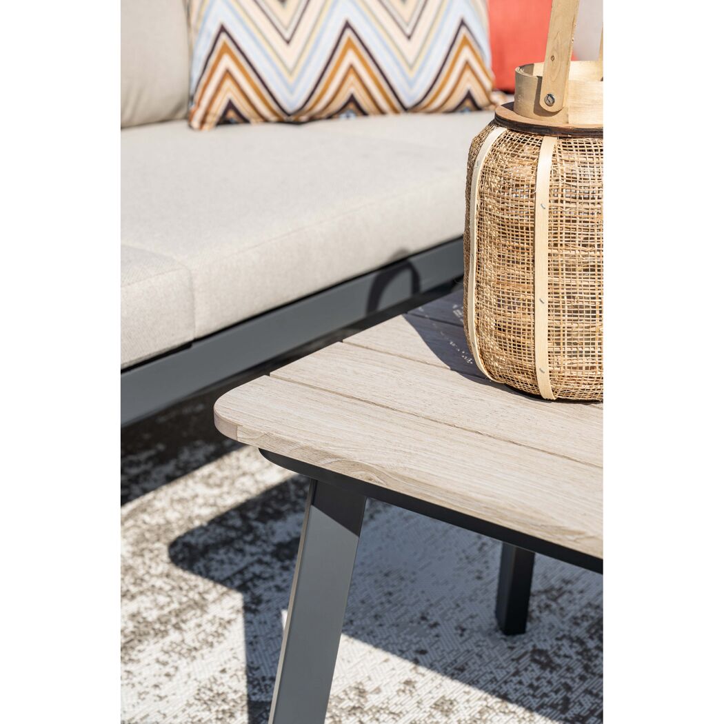 Loungemöbelset 'Terni' Aluminium sand/grau 4-teilig