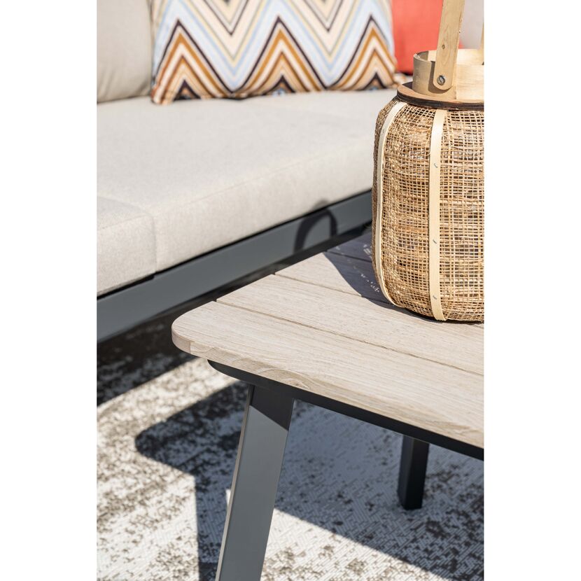 Loungemöbelset 'Terni' Aluminium sand/grau 4-teilig