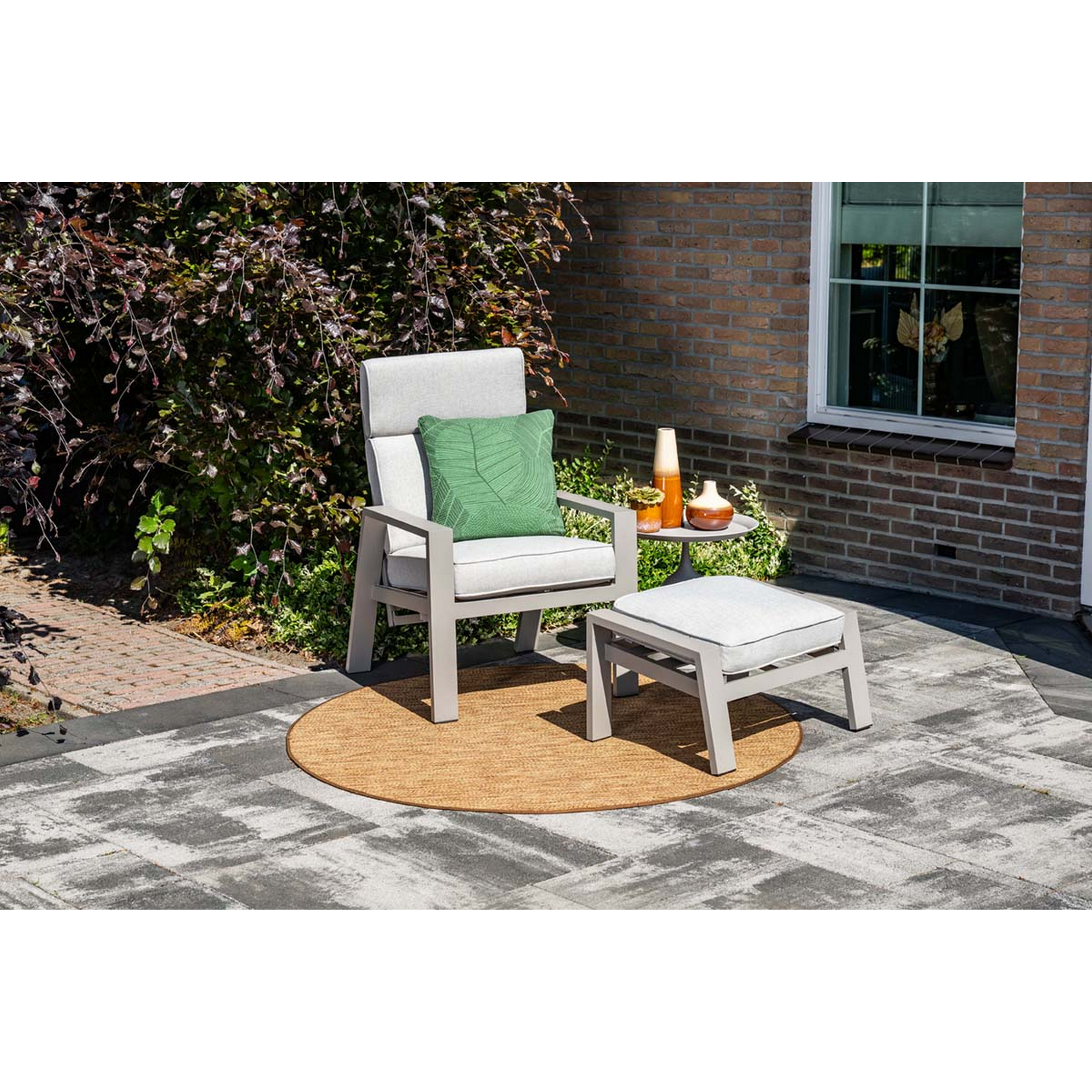 Gartenstuhlset 'Max' Aluminium taupe 2-teilig