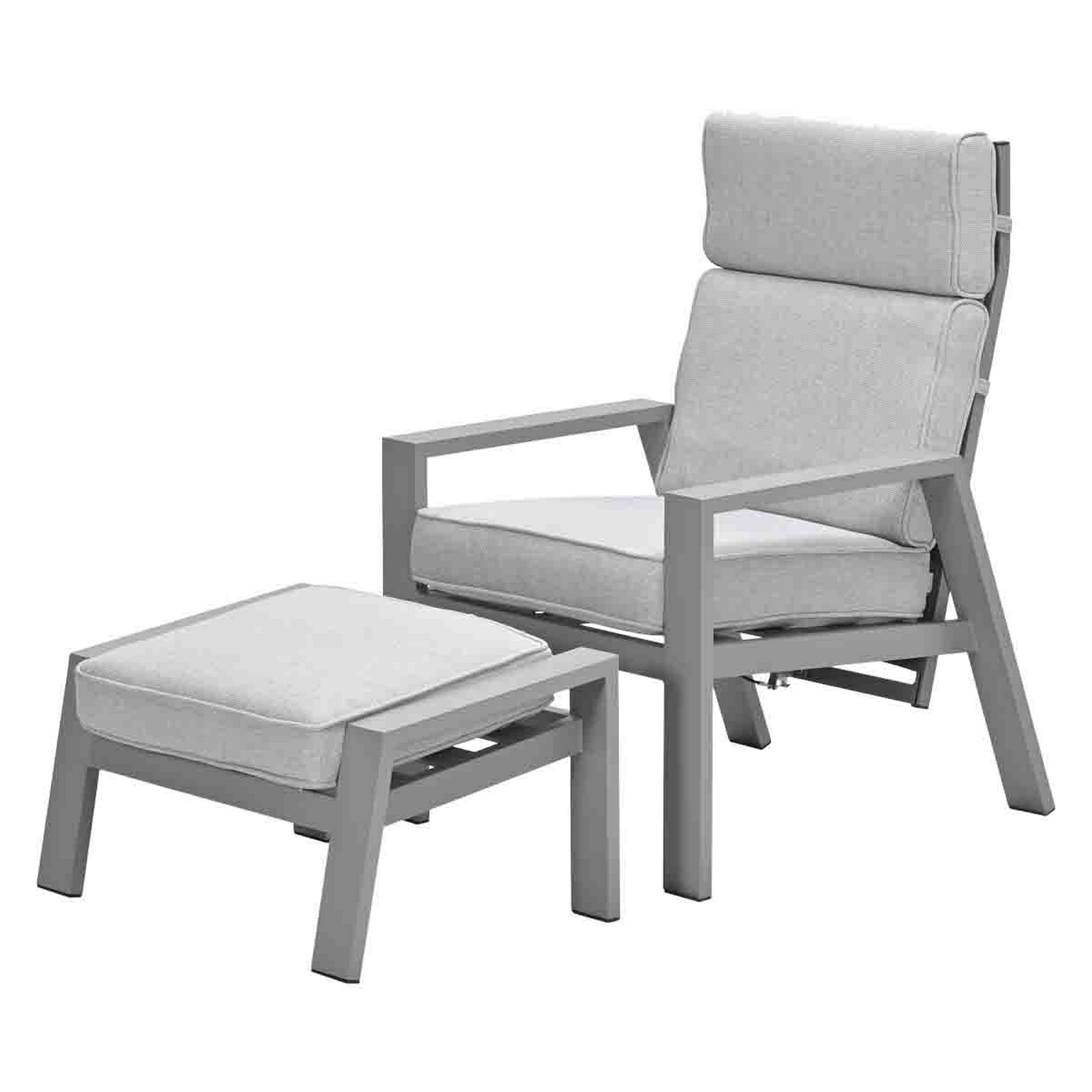 Gartenstuhlset 'Max' Aluminium taupe 2-teilig