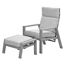 Gartenstuhlset 'Max' Aluminium taupe 2-teilig