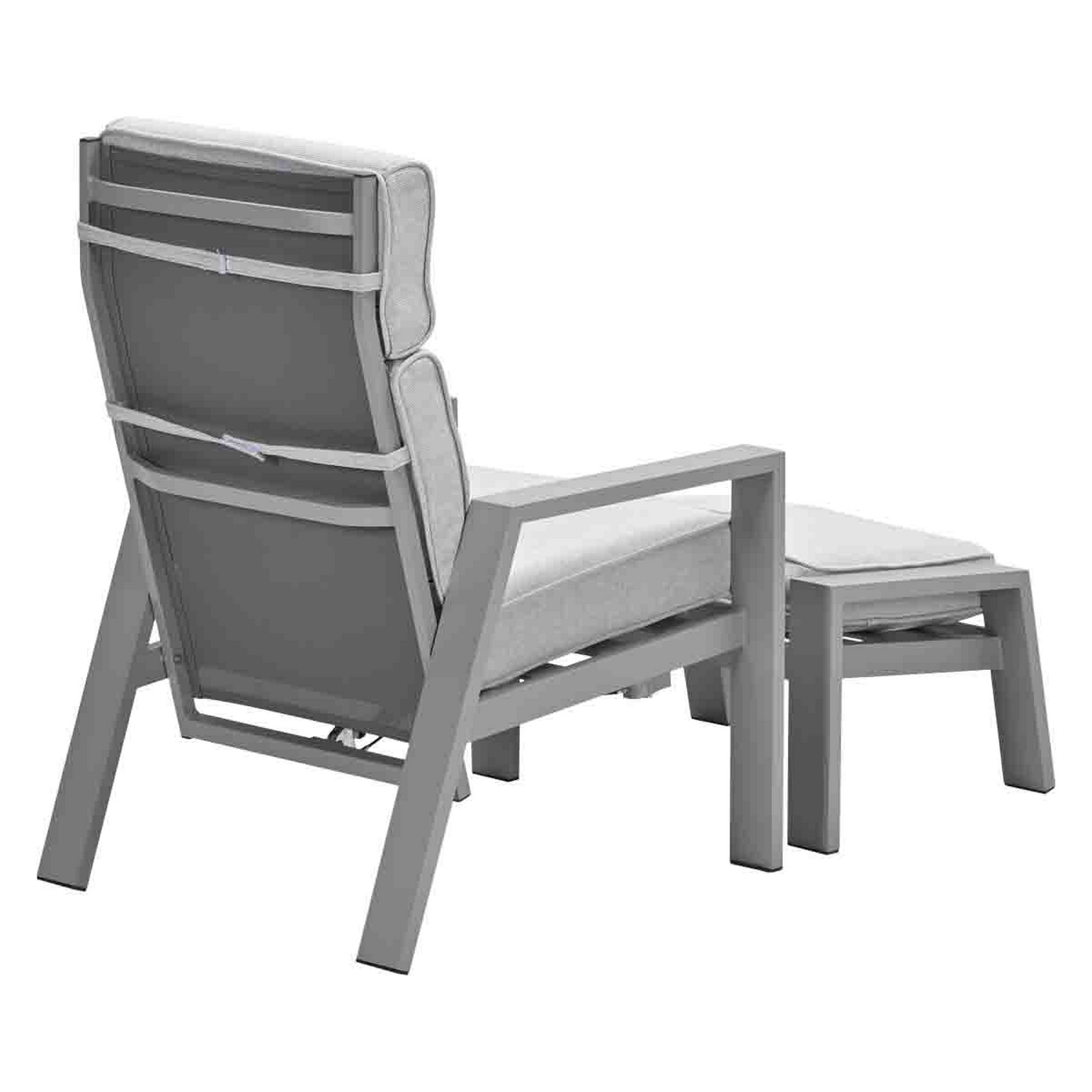 Gartenstuhlset 'Max' Aluminium taupe 2-teilig