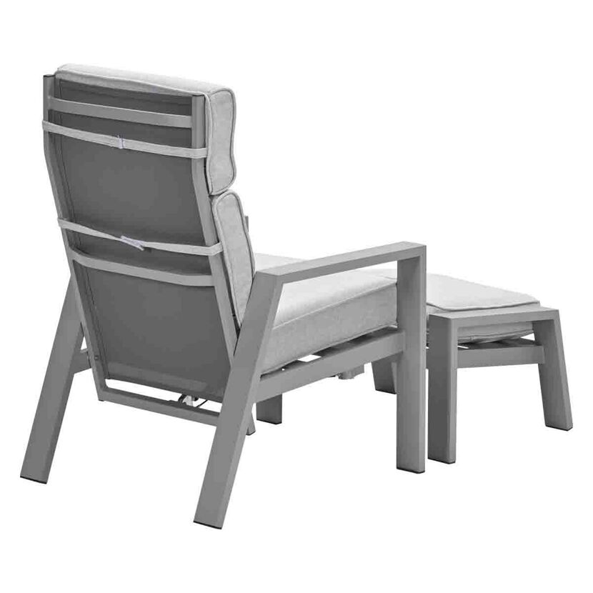 Gartenstuhlset 'Max' Aluminium taupe 2-teilig