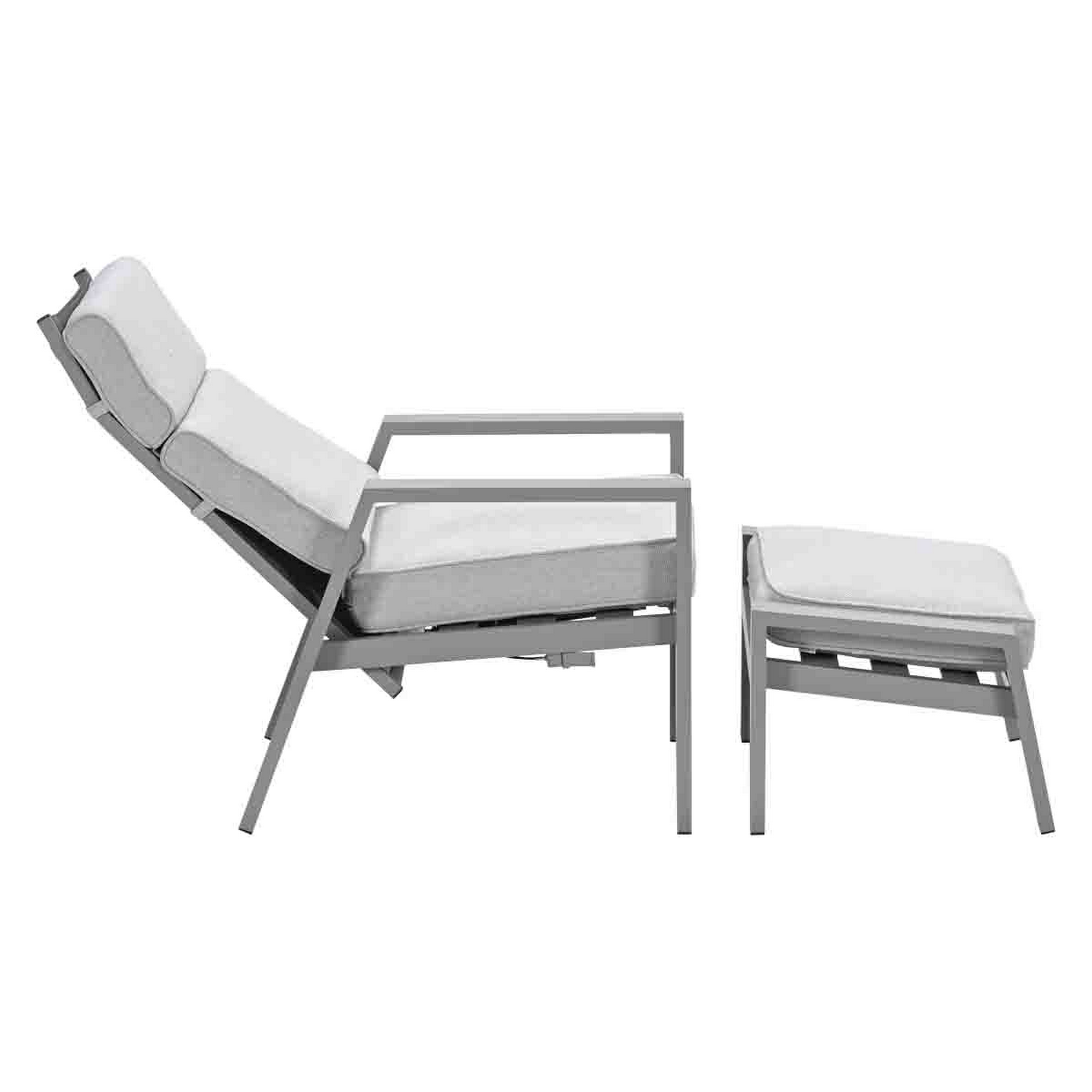 Gartenstuhlset 'Max' Aluminium taupe 2-teilig