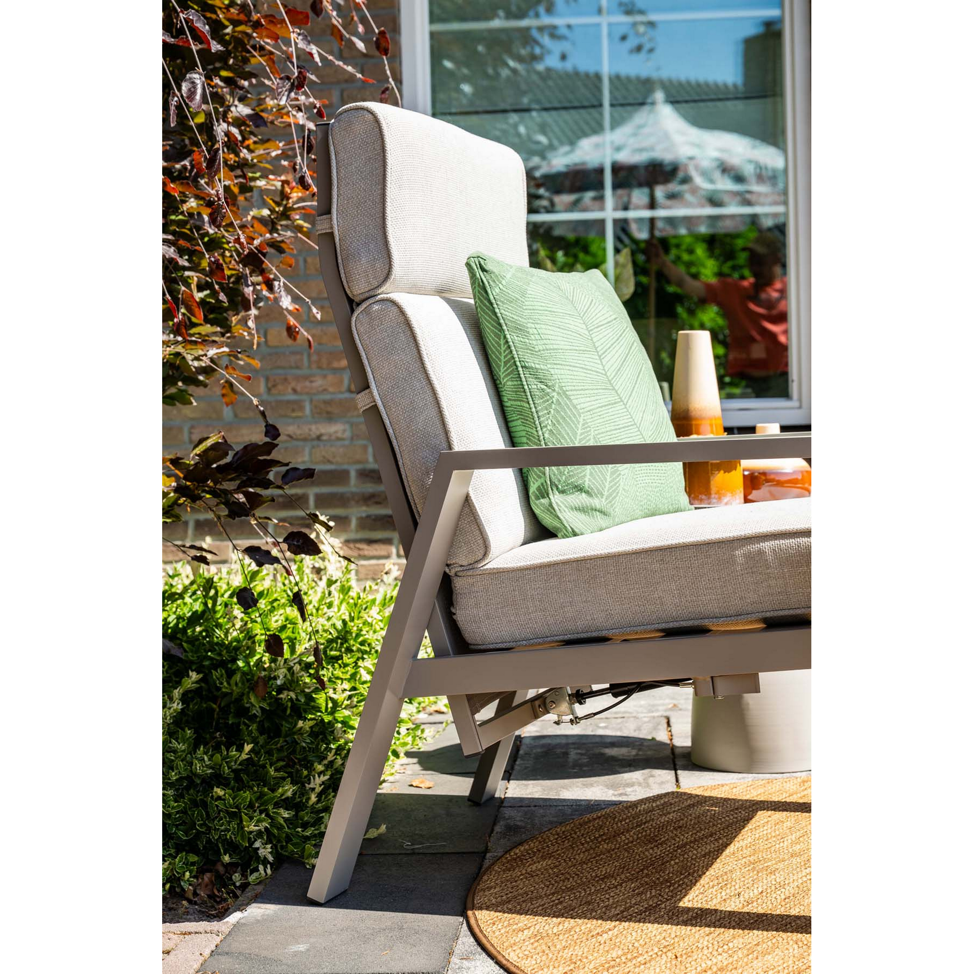 Gartenstuhlset 'Max' Aluminium taupe 2-teilig