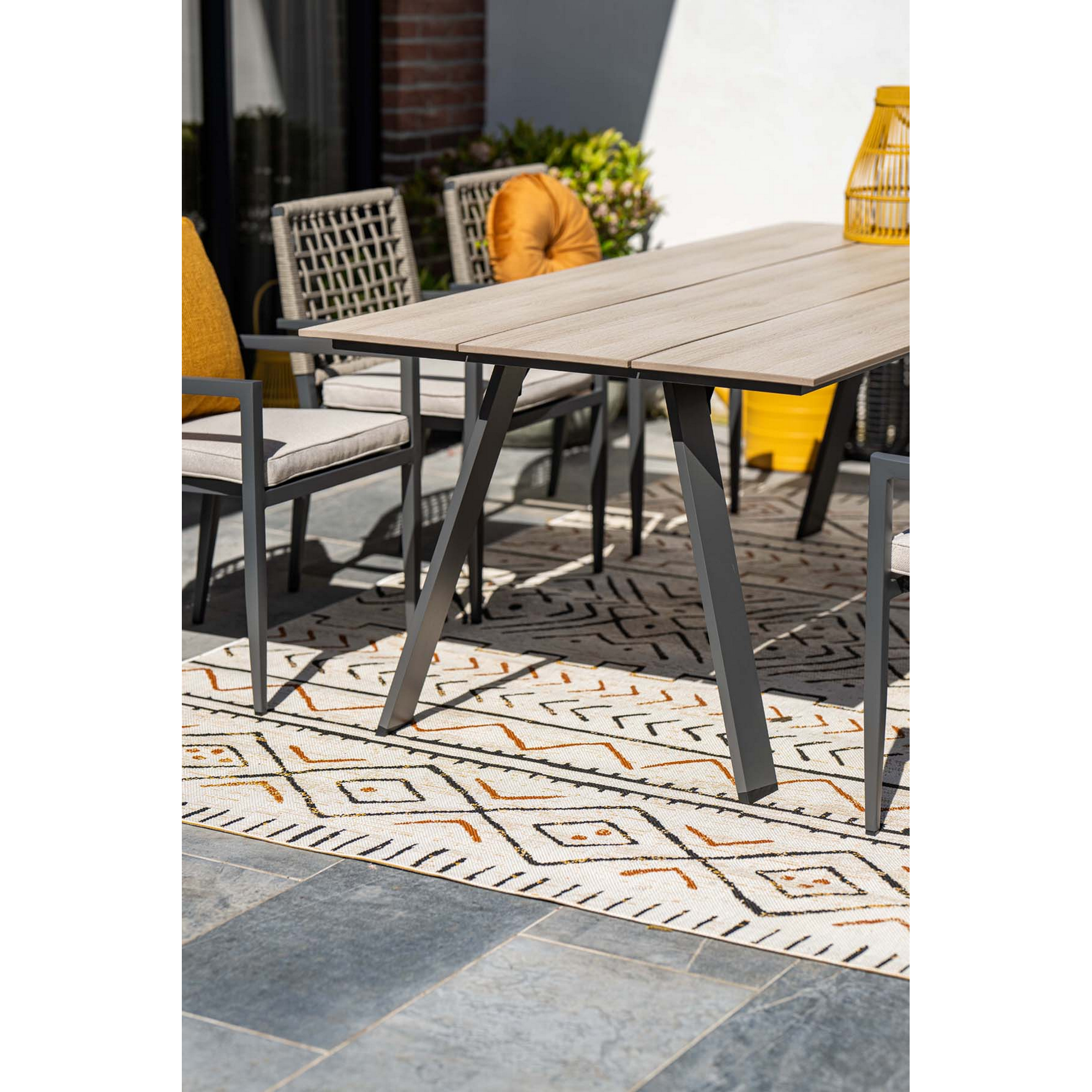 Gartentisch 'Nevada' Aluminium/Polywood 240 x 100 x 76 cm