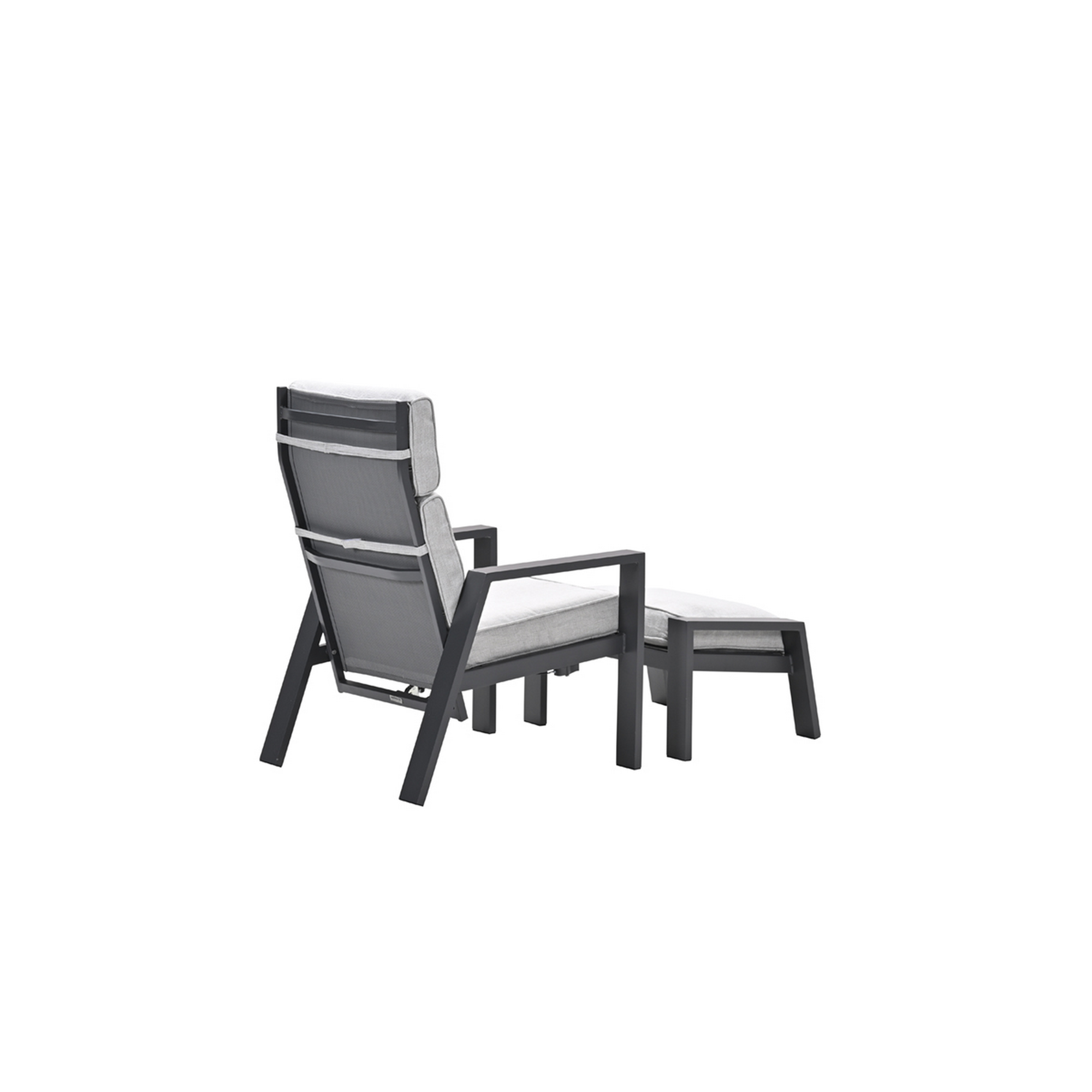 Gartenstuhlset 'Max' Aluminium anthrazit 2-teilig