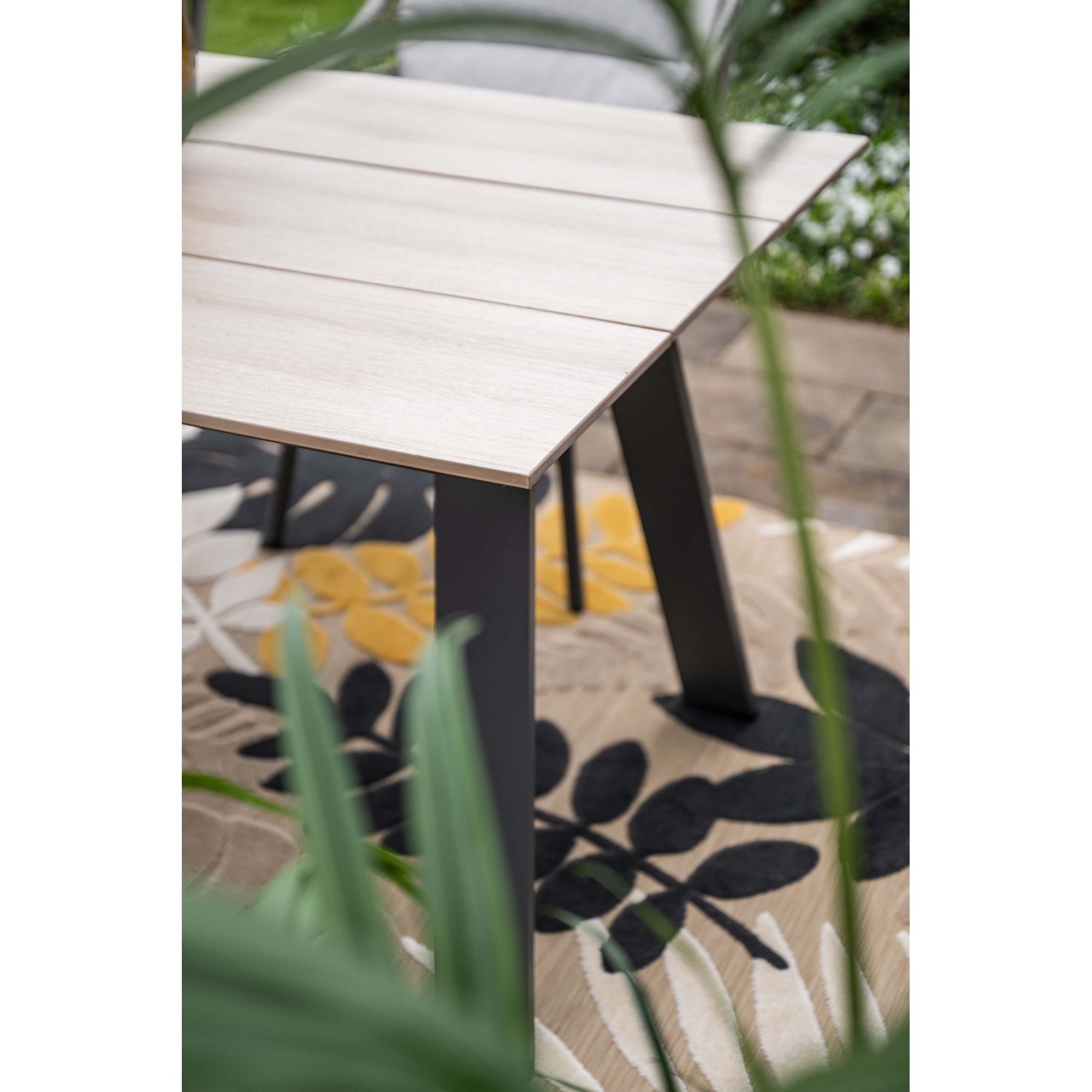 Gartentisch 'Nevada' Aluminium/Polywood 205 x 100 x 76 cm