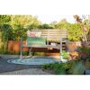 Gartenbank 'Detroit' 2-Sitzer Aluminium anthrazit/grau 122 x 85 x 64 cm