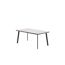 Gartentisch 'Vigo' Aluminium/Polywood 160 x 90 x 73 cm