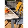 Gartentisch 'Vigo' Aluminium/Polywood 160 x 90 x 73 cm