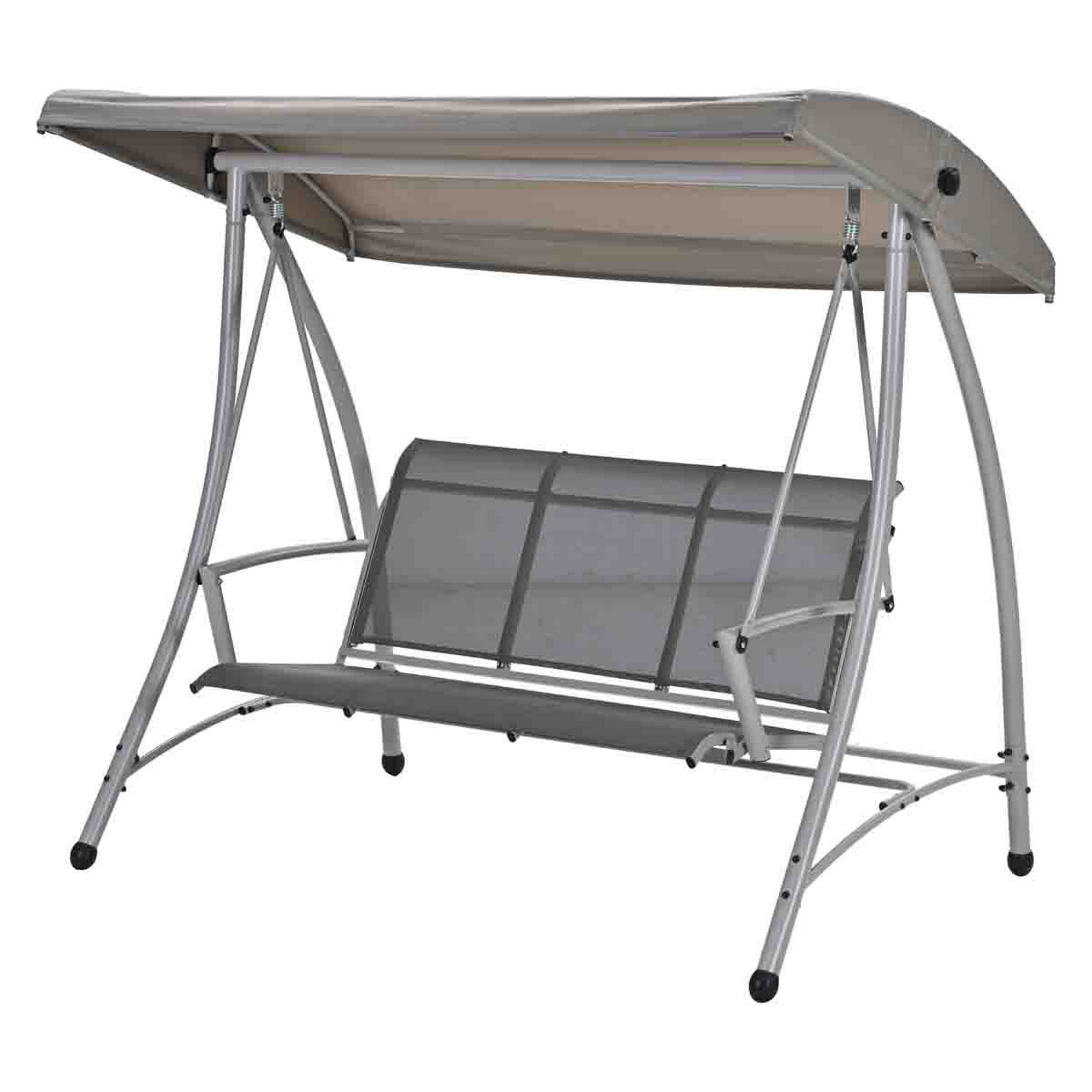 Hollywoodschaukel 'Rubens' 3-Sitzer taupe 205 x 175 x 122 cm