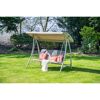 Hollywoodschaukel 'Rubens' 3-Sitzer taupe 205 x 175 x 122 cm