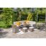 Loungemöbelset 'Blue Bird' Aluminium sand/grau 5-teilig