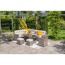 Gartenmöbelset 'Blue Bird' Aluminium sand/grau 5-teilig
