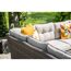 Gartenmöbelset 'Blue Bird' Aluminium sand/grau 5-teilig