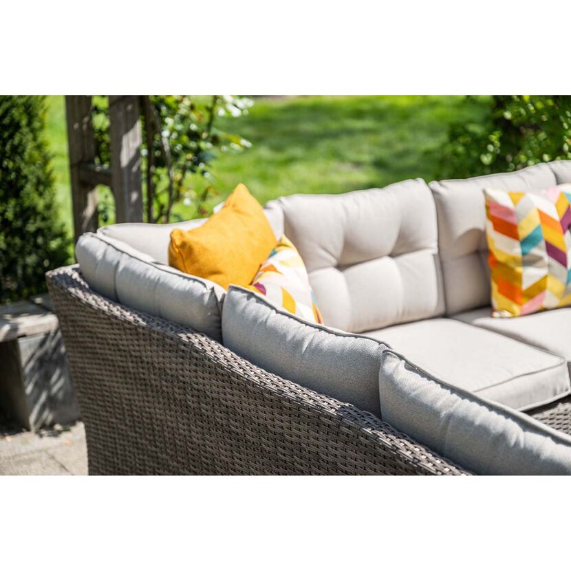 Gartenmöbelset 'Blue Bird' Aluminium sand/grau 5-teilig