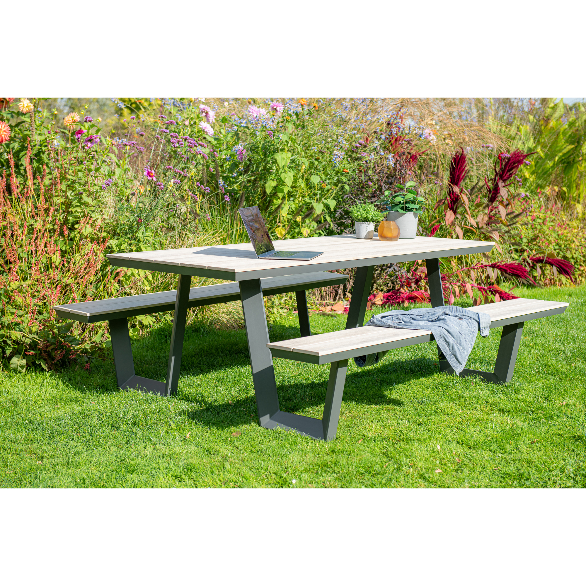 Gartenmöbelset 'Bell' für 6 Personen Aluminium