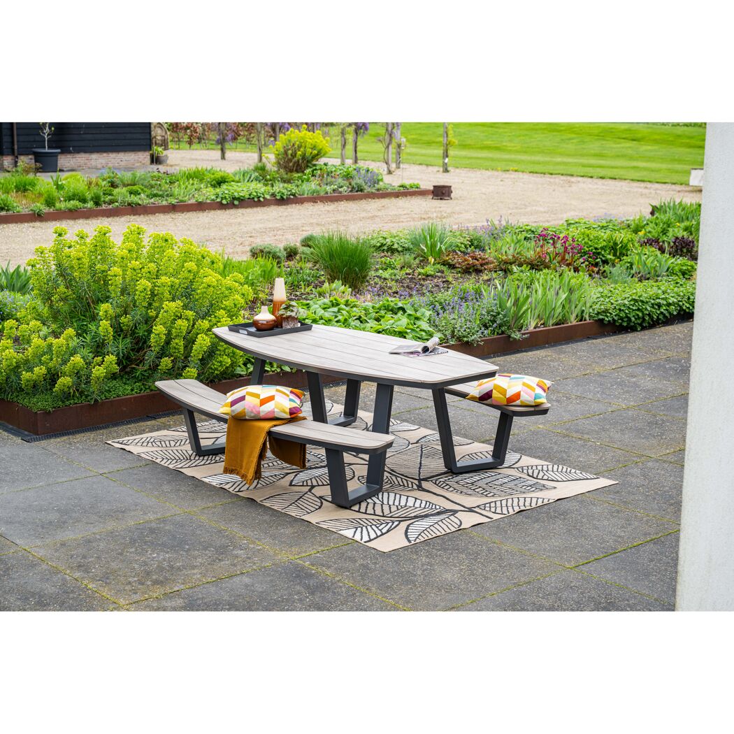 Gartenmöbelset 'Bell' für 8 Personen Aluminium