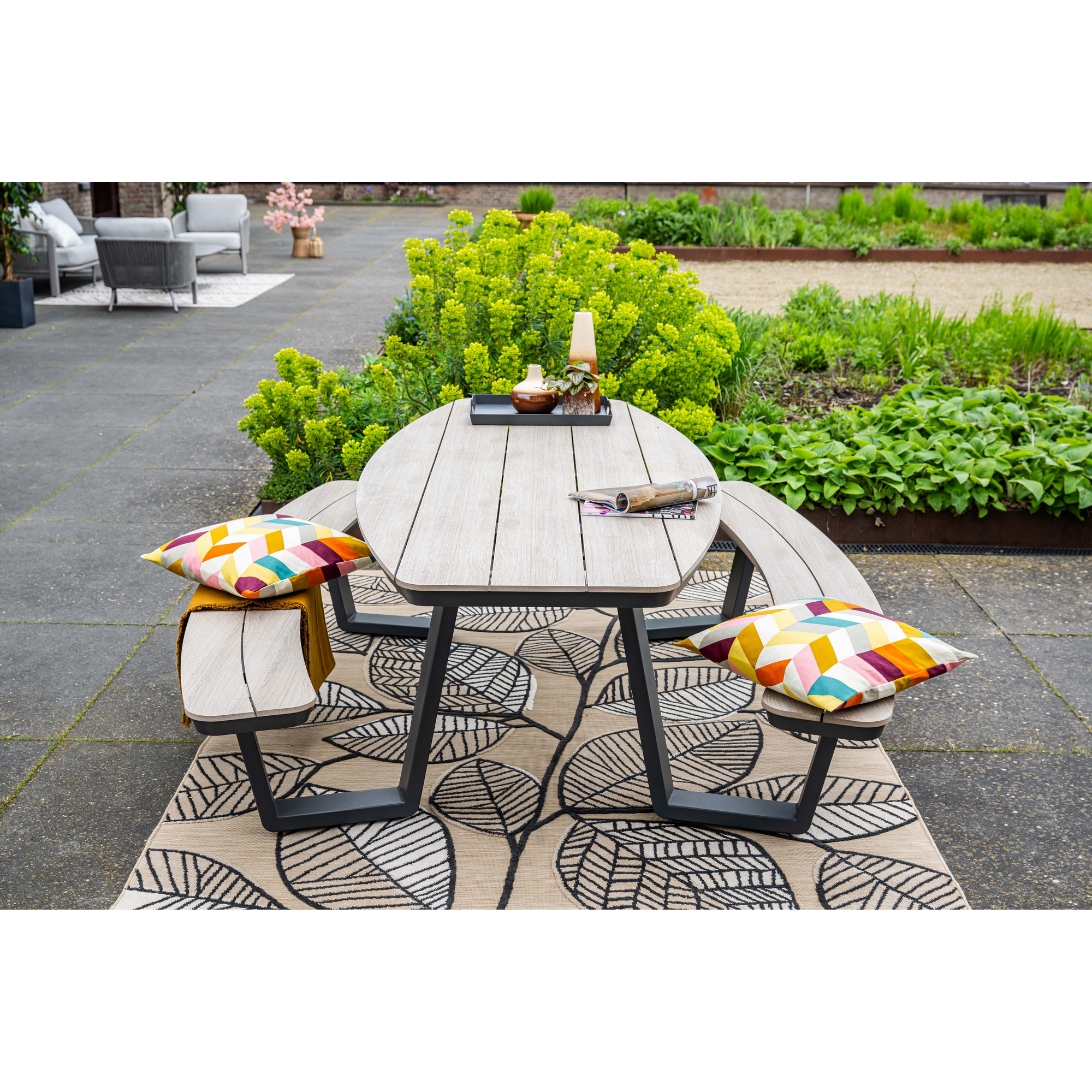 Gartenmöbelset 'Bell' für 8 Personen Aluminium