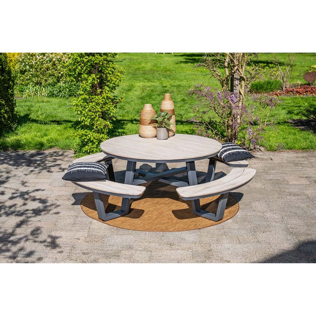 Gartenmöbelset 'Bell' für 6 Personen Aluminium
