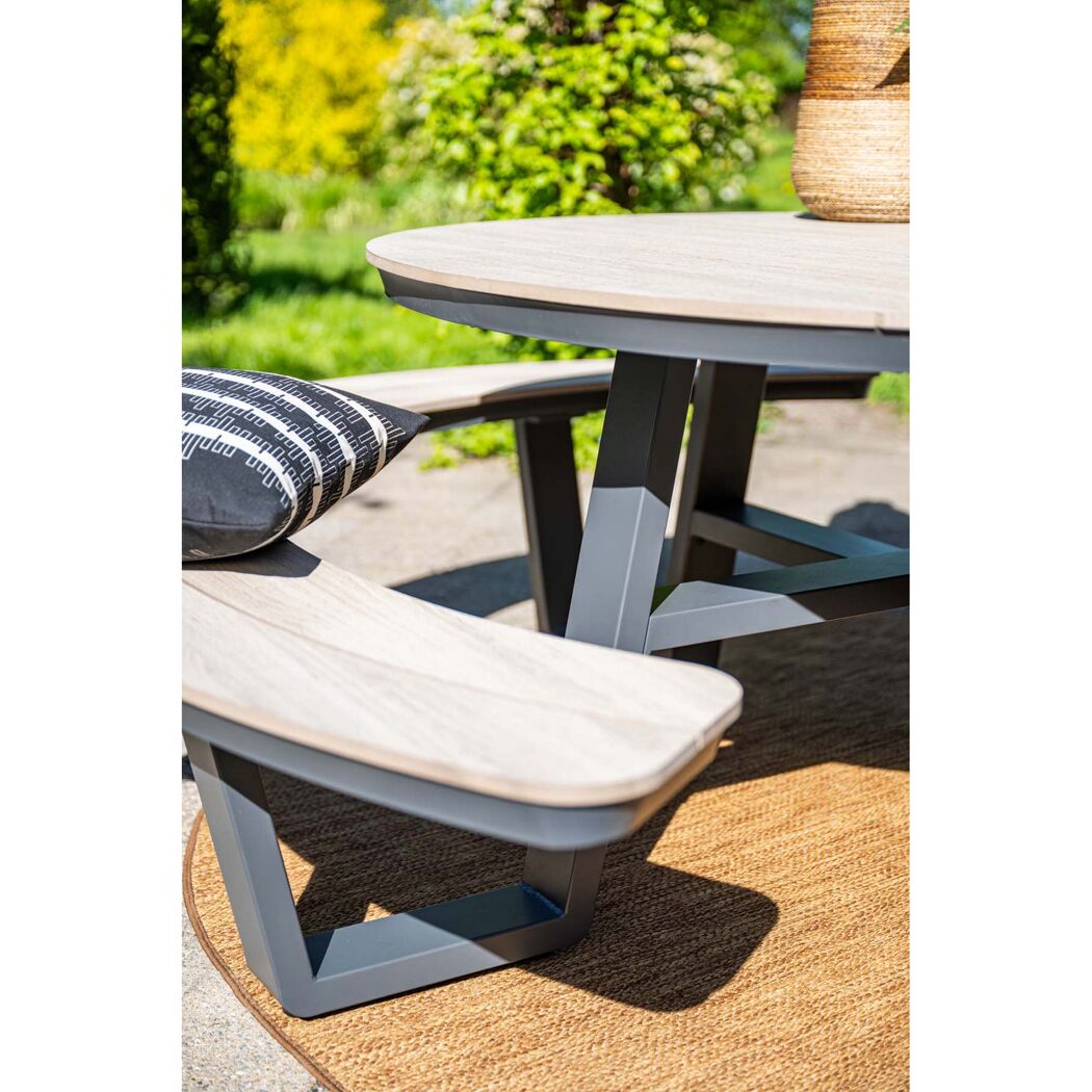 Gartenmöbelset 'Bell' für 6 Personen Aluminium