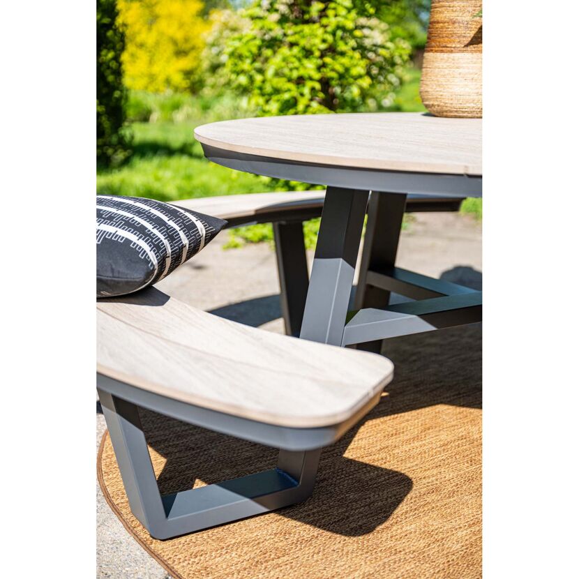 Gartenmöbelset 'Bell' für 6 Personen Aluminium