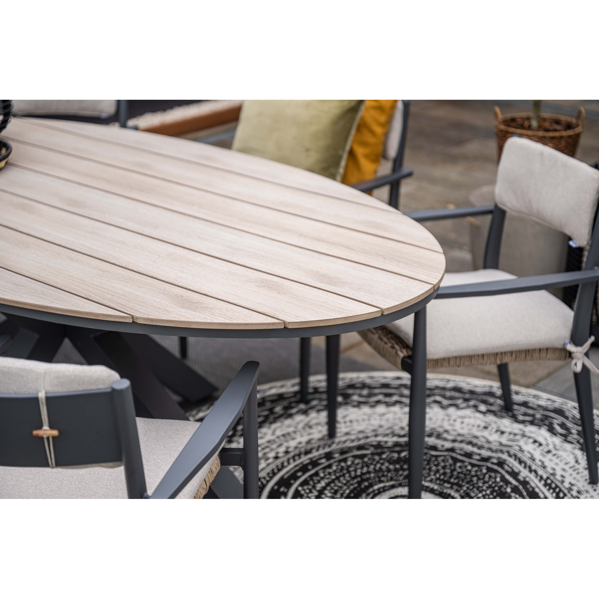 Gartentisch 'Edison' Aluminium/Polywood 220 x 115 x 75 cm