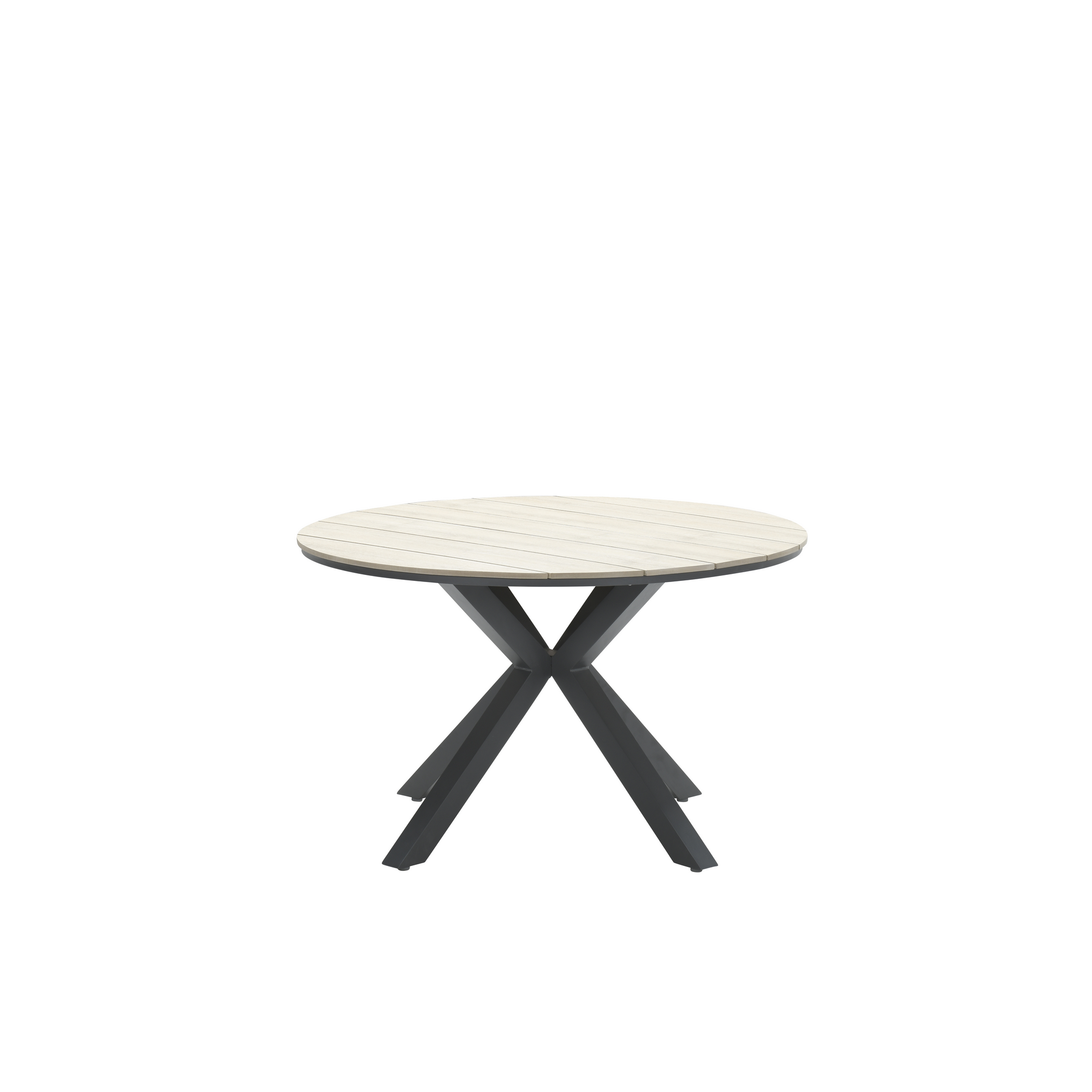 Gartentisch 'Edison' Aluminium/Polywood Ø 122 x 75 cm