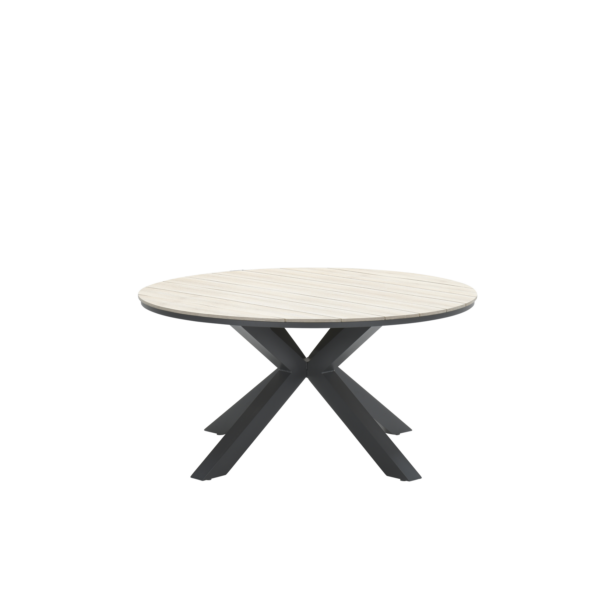 Gartentisch 'Edison' Aluminium/Polywood Ø 148 x 75 cm