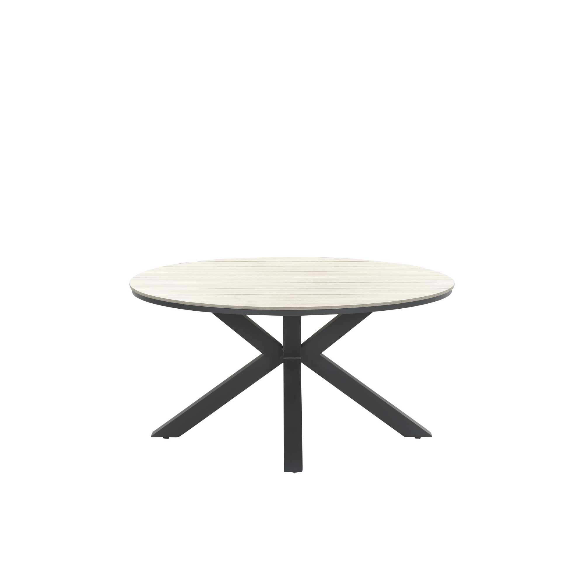 Gartentisch 'Edison' Aluminium/Polywood Ø 148 x 75 cm