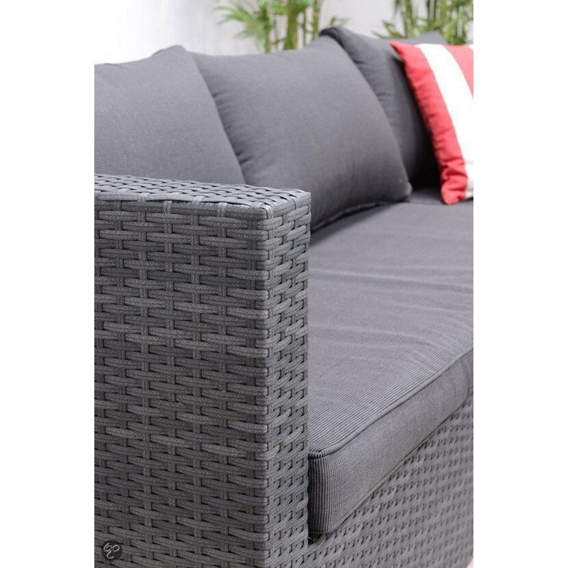 Loungemöbelset 'Montana' Aluminium grau/anthrazit 4-teilig