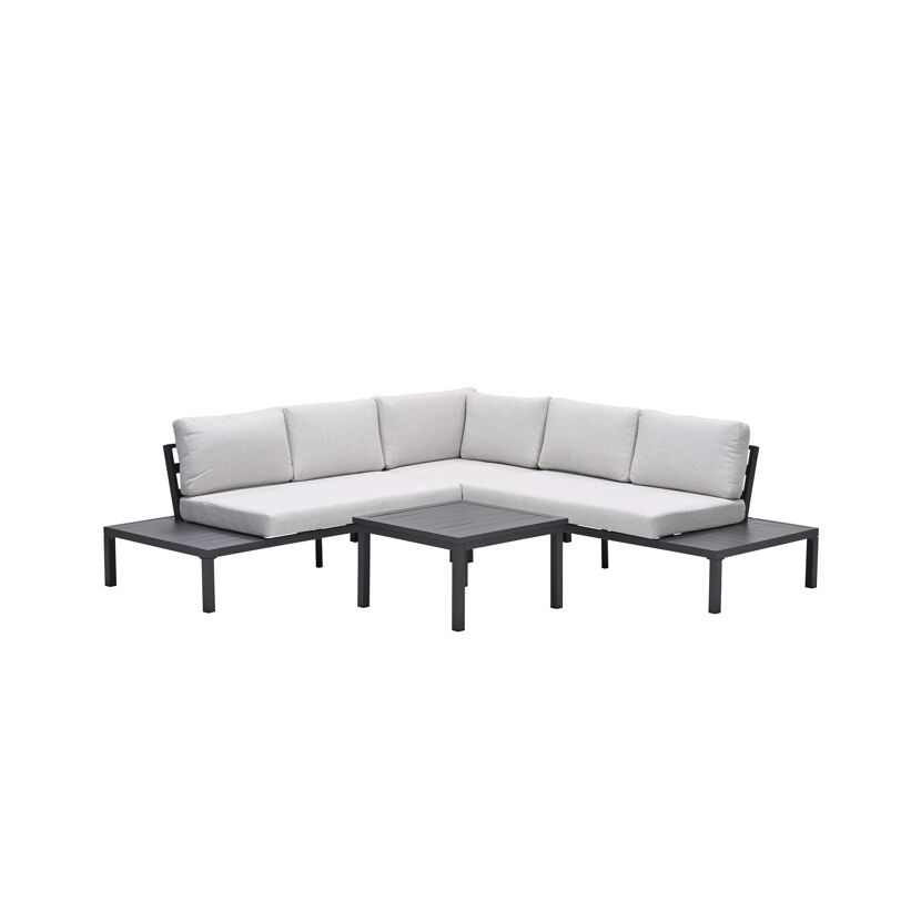 Loungemöbelset 'Prinos' Aluminium hellgrau 4-teilig
