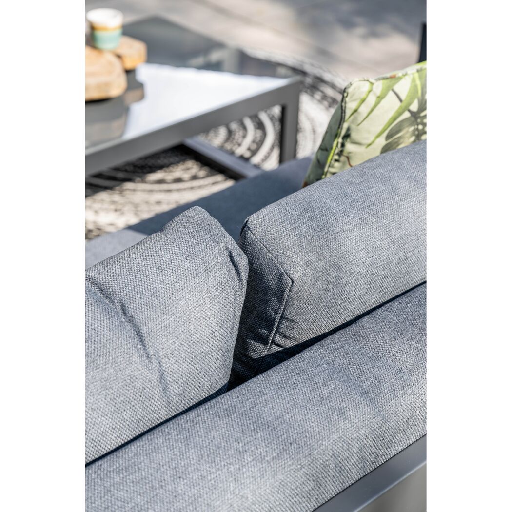 Loungemöbelset 'Esmee' Aluminium grau/anthrazit 3-teilig