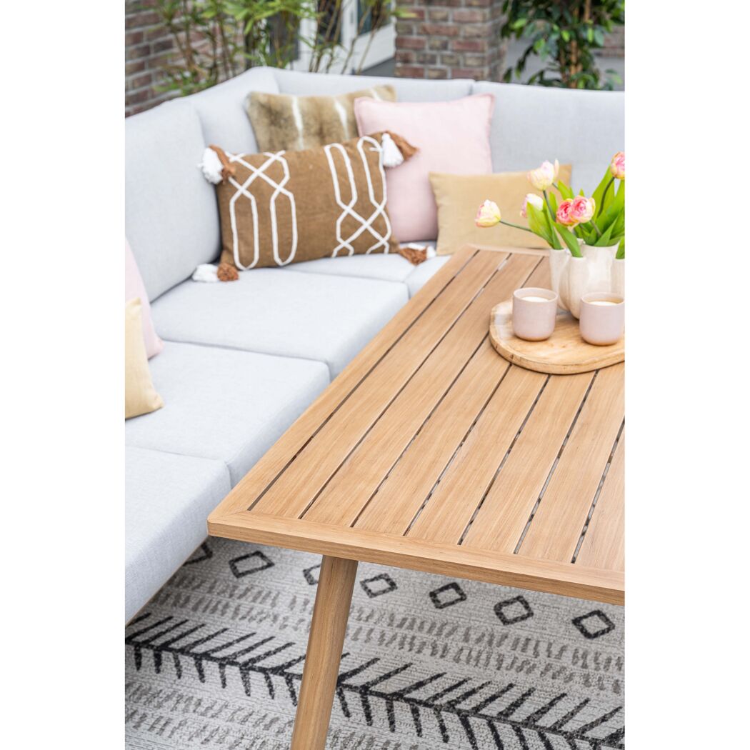 Loungemöbelset 'Bahama' Aluminium hellgrau 5-teilig